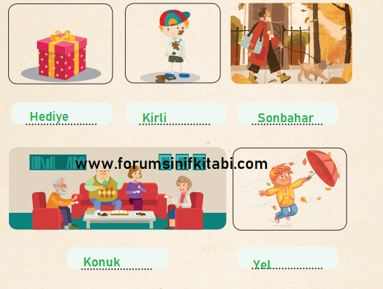 2.Sınıf Türkçe Meb yayınları Çalışma Kitabı Sayfa 93 Cevapları