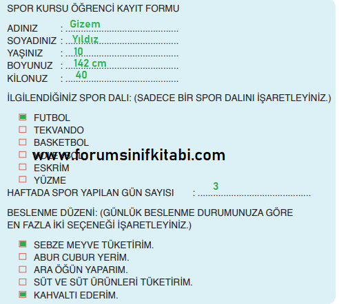 3.Sınıf Türkçe Meb yayınları Çalışma Kitabı Sayfa 119 Cevapları