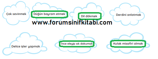 4.Sınıf Türkçe Meb yayınları Çalışma Kitabı Sayfa 110 Cevapları