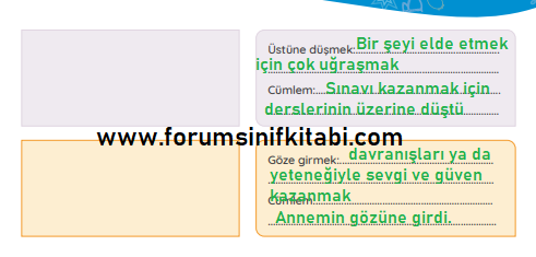 4.Sınıf Türkçe Meb yayınları Çalışma Kitabı Sayfa 119 Cevapları