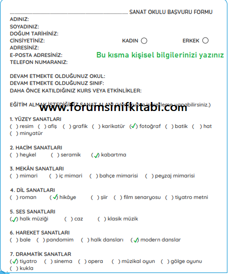 4.Sınıf Türkçe Meb yayınları Çalışma Kitabı Sayfa 168 Cevapları