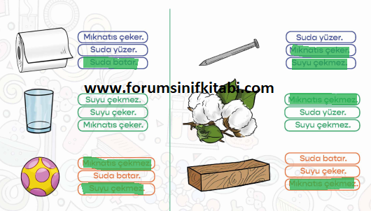 4.Sınıf Fen Bilimleri Meb yayınları Çalışma Kitabı Sayfa 69 Cevapları