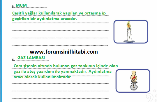 4.Sınıf Fen Bilimleri Meb yayınları Çalışma Kitabı Sayfa 96 Cevapları