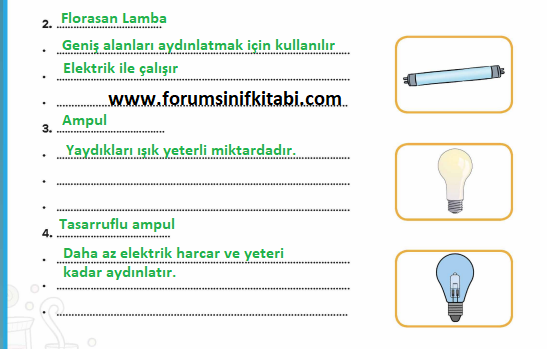 4.Sınıf Fen Bilimleri Meb yayınları Çalışma Kitabı Sayfa 97 Cevapları